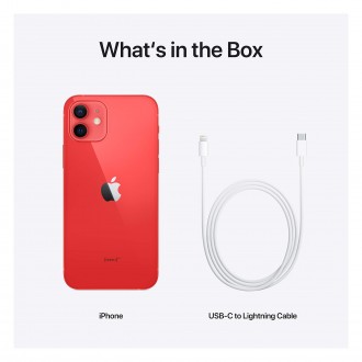 New Apple iPhone 12 (128GB, (PRODUCT)RED) [Locked] + Carrier Subscription